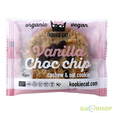 Kookie cat bio vegán keksz vanília-csoki