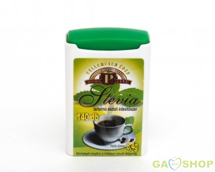 Stevia tartalmú édesítőszer tabletta