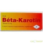 Béta-karotin tabletta 40 db