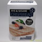 Crispbread lapkenyér rozsos-szezámmagos