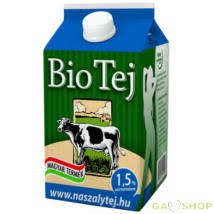 Zöldfarm bio tej friss 1.5% 500 ml ( Csak személyes átvétellel Dunaharasztin )