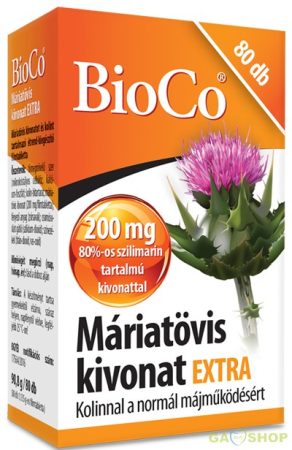 Bioco máriatövis extra kivonat tabletta