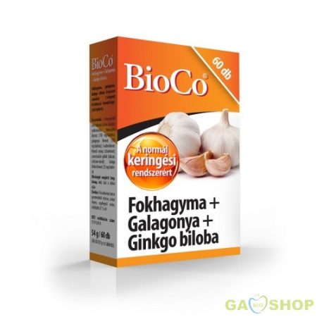 Bioco fokhagyma-galagonya-ginko tabletta