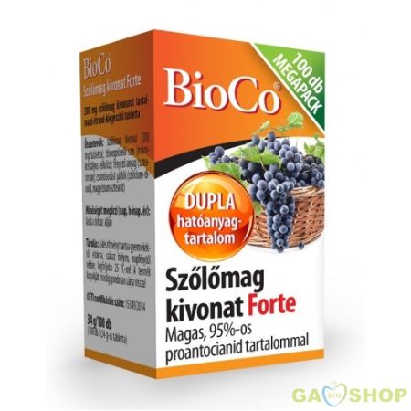 Bioco szőlőmag kivonat forte megapack