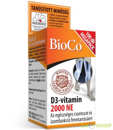 Bioco d3-vitamin 2000 ne tabletta