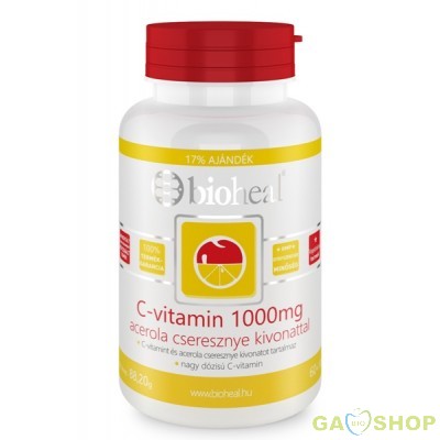 Bioheal c-vitamin+acerola tabletta