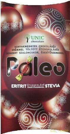 unic paleo konyakmeggyes csokoládés krémmel töltött szaloncukor