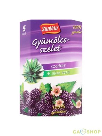 Sunvita gyümölcsszelet szedres-aloe vera