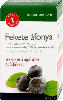 Interherb feketeáfonya kapszula