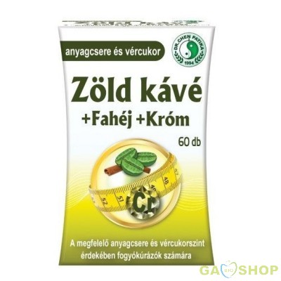 Dr.chen zöld kávé+fahéj+króm kapszula