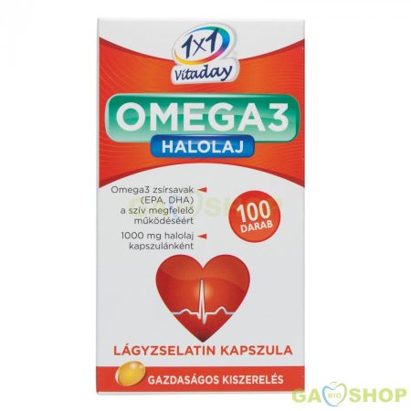 1x1 vitaday omega-3 halolaj kapszula 100 db