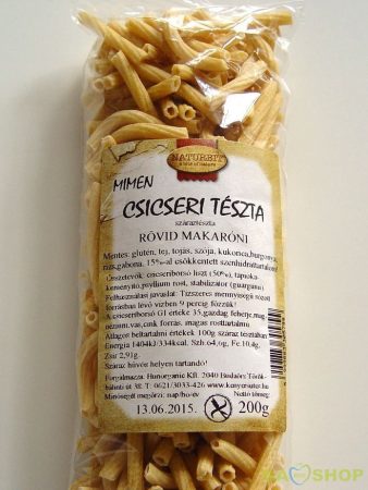 Mimen csicseri tészta rövid makaróni