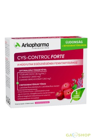 Cys-control forte +  bifidobaktériumok