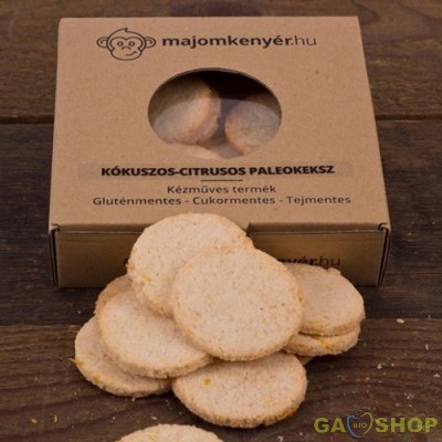 Majomkenyér paleokeksz kókusz-citrom 50 g