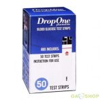 Dropone vércukormérő tesztcsík 50 db