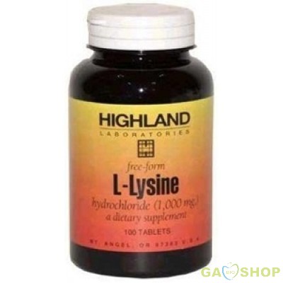 Highland l-lysine tabletta 100 db