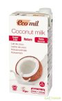 Ecomil bio kókusztej édesítő nélkül