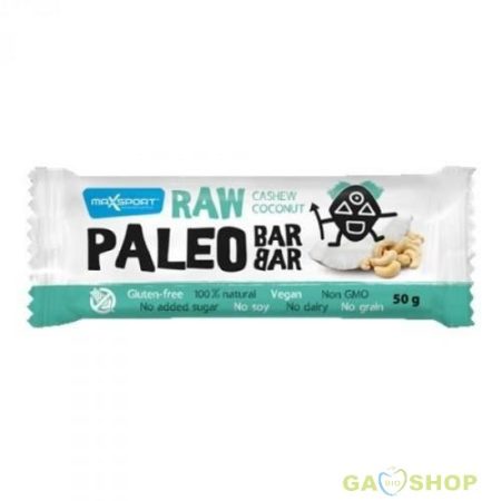 Max sport paleo raw szelet kókusz-kesudió