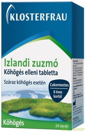 Izlandi zuzmó szopogató tabletta